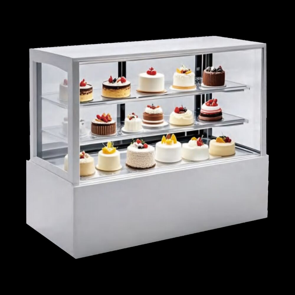 Private label cake displays chiller unit for commercial bakery equipment wholesale sourcing.