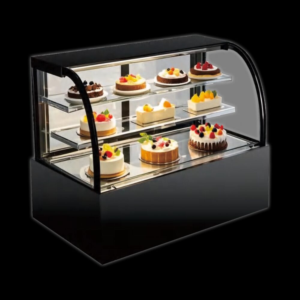 Private label cake displays chiller unit for commercial bakery equipment wholesale sourcing.