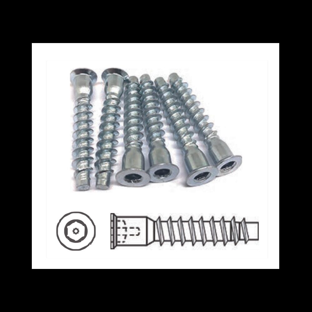 Bulk construction nails and wall anchors with wholesale structural packaging
