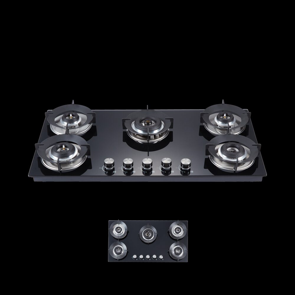 Built-in kitchen appliances oven microwave hob and ceramic cooktop showcase