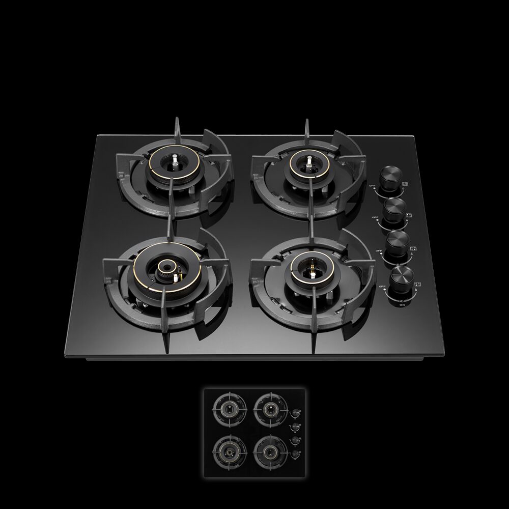 Built-in kitchen appliances oven microwave hob and ceramic cooktop showcase