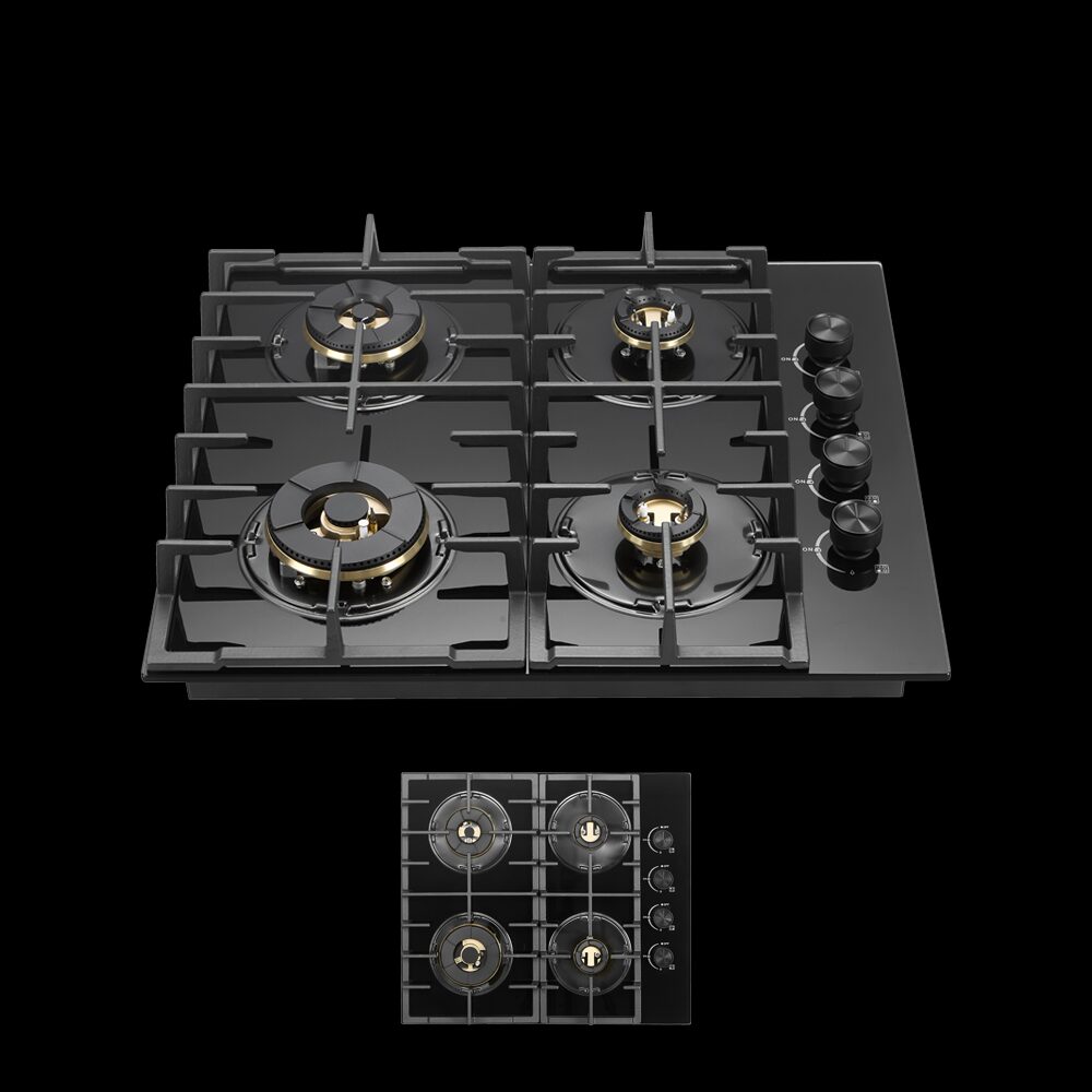 Built-in kitchen appliances oven microwave hob and ceramic cooktop showcase