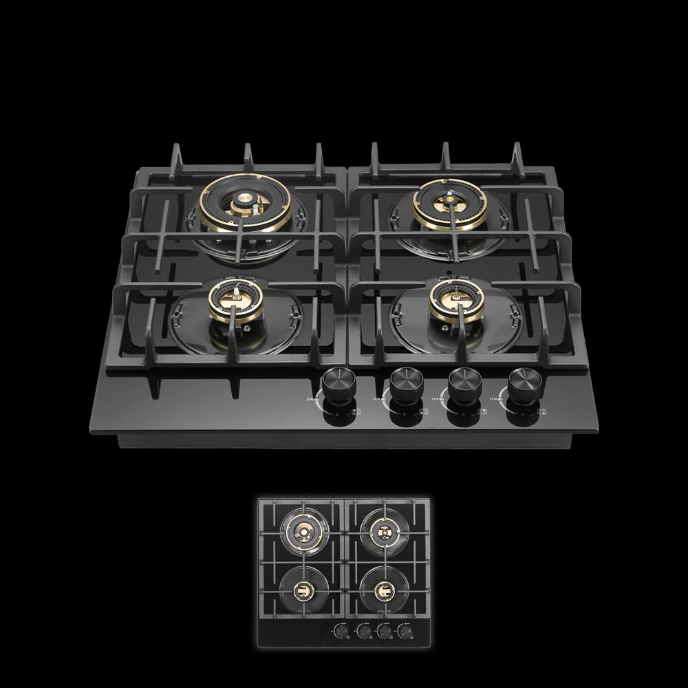 Built-in kitchen appliances oven microwave hob and ceramic cooktop showcase